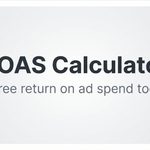 ROAS calculator showing return on ad spend and break-even ROAS
