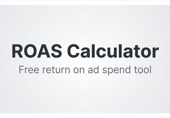 ROAS calculator showing return on ad spend and break-even ROAS