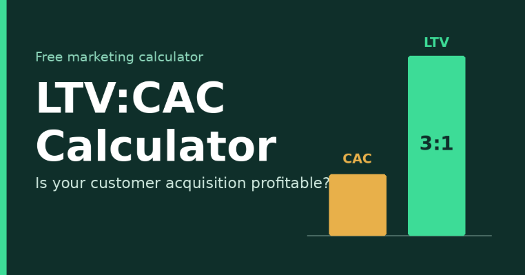 LTV:CAC calculator for marketing.